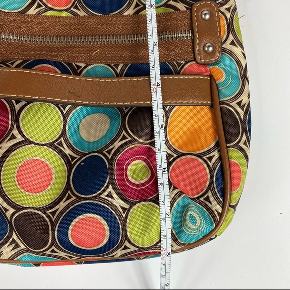 Lily Bloom Multicolor Circle Pattern Mini Crossbody Purse Bag - Picture 5 of 6